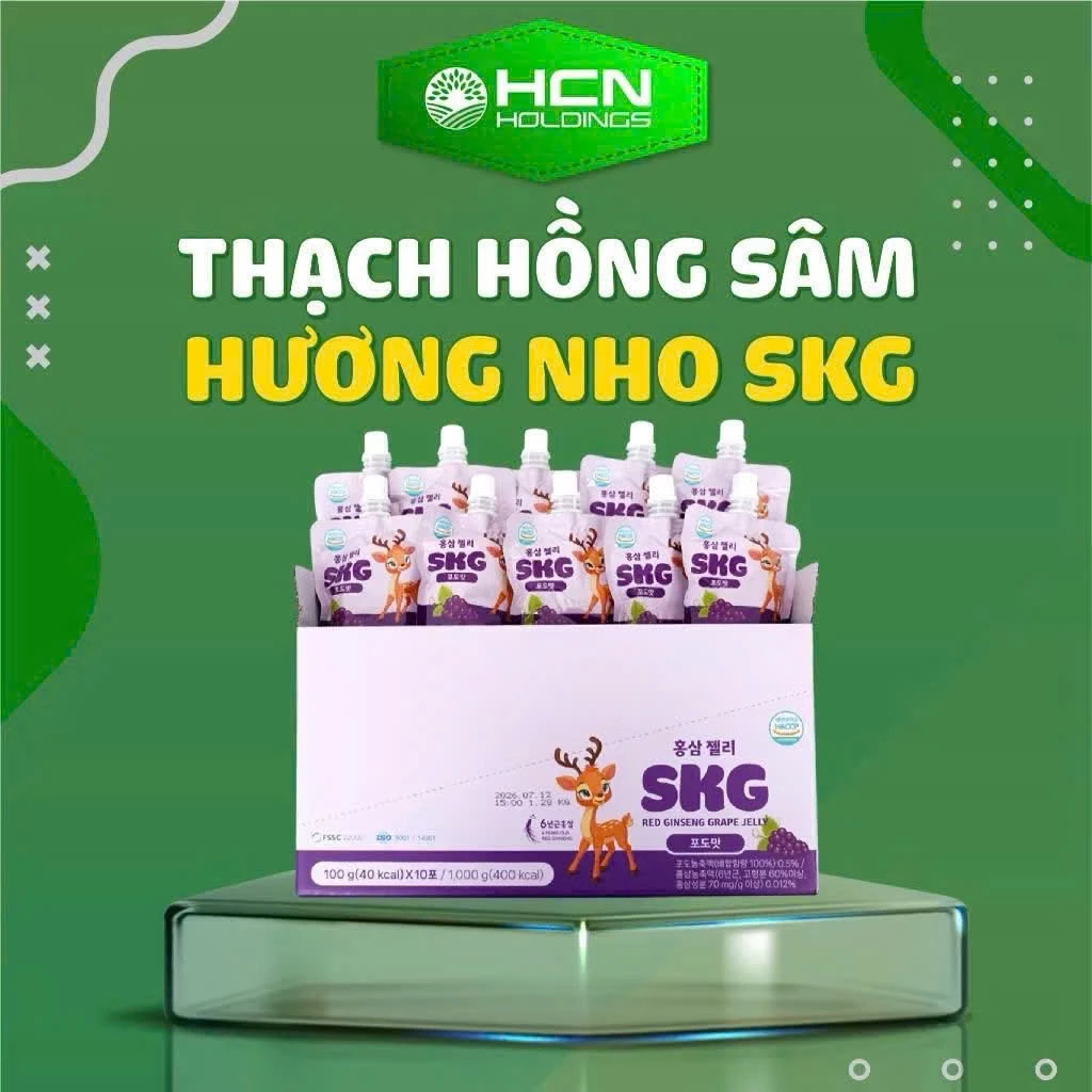 Làm thế nào thạch hồng sâm hương nho SKG giúp tôi giảm ốm vặt trong mùa hè?