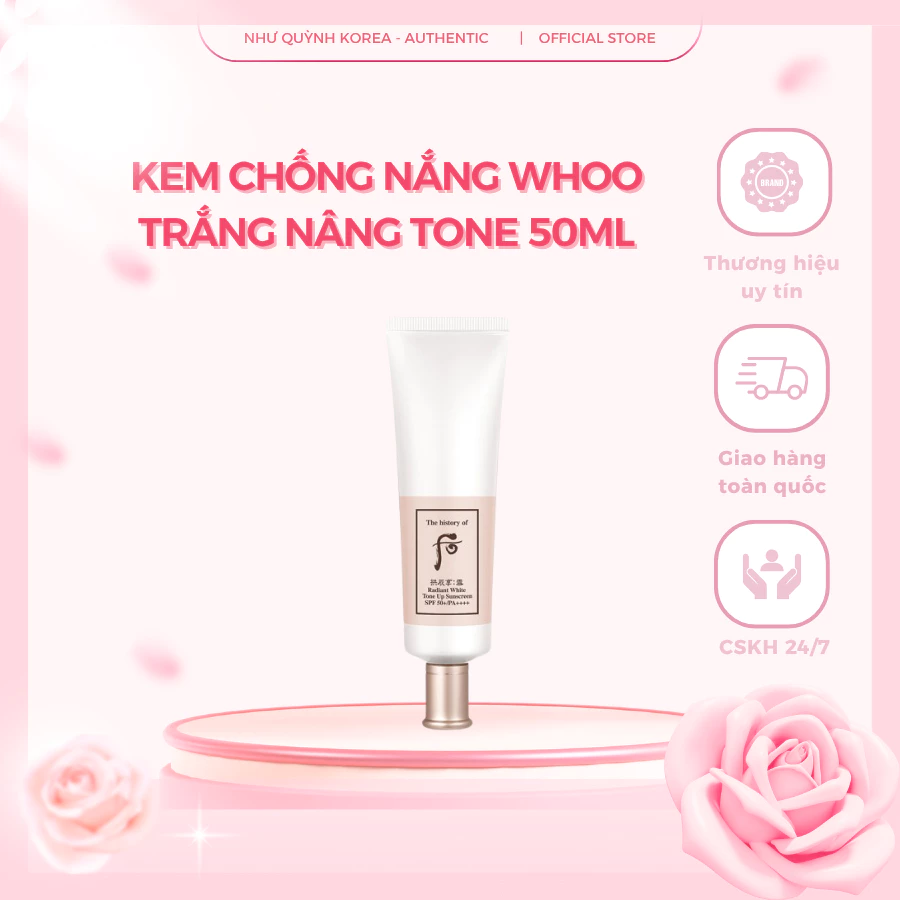 Kem chống nắng có nâng tone da thật không? Tôi đã thử Whoo trắng nâng tone 50ml và đây là điều tôi phát hiện