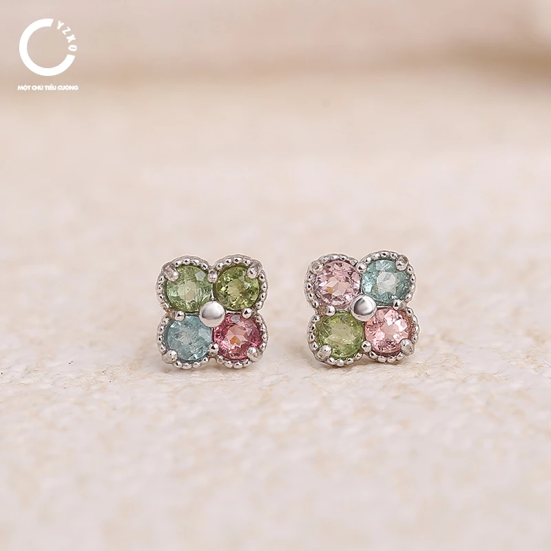 Đá Tourmaline Brazil trong bông tai hình cỏ bốn lá: Liệu có thực sự mang lại may mắn như lời đồn?