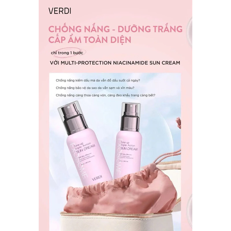 Tôi đã dùng kem chống nắng nâng tone Verdi bản màu hồng và đây là điều tôi rút ra được