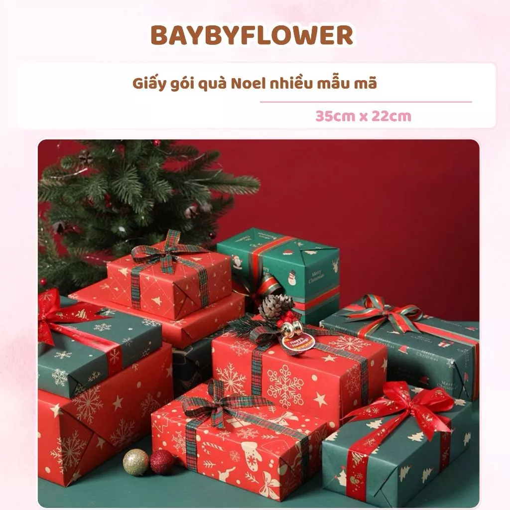 Làm thế nào để giấy gói quà Noel không bị nhàu nát khi mua ít hơn 5 tờ?