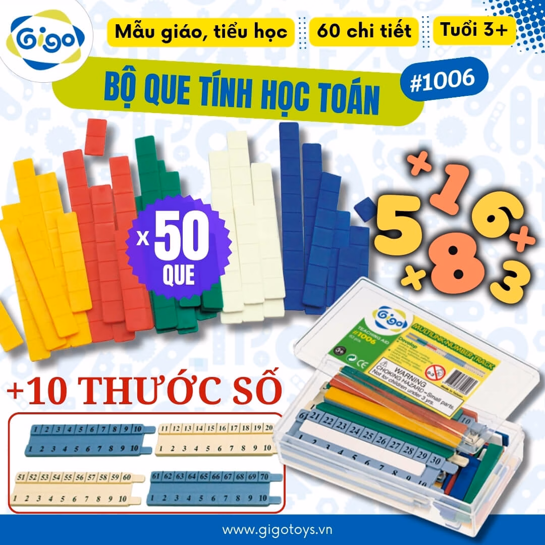 Làm Thế Nào Để Giúp Con Học Toán Dễ Dàng Hơn Với Bộ Que Tính Học Toán Cộng Trừ 1006?