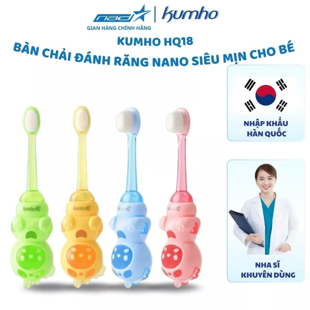 Làm thế nào để chọn bàn chải đánh răng phù hợp cho bé từ 1-5 tuổi và tôi đã tìm được giải pháp nhờ Kumho HQ18