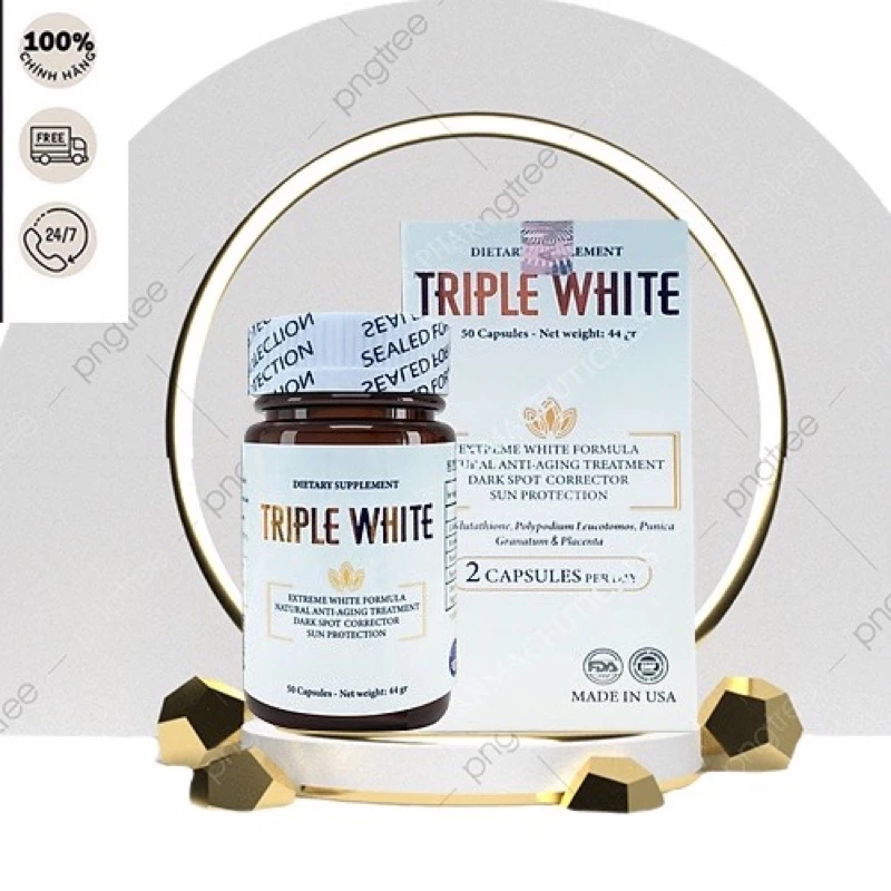 Viên Uống Trắng Da Có Thực Sự An Toàn? Tôi Học Được Gì Sau Khi Sử Dụng Triple White 50 Viên Của Mỹ