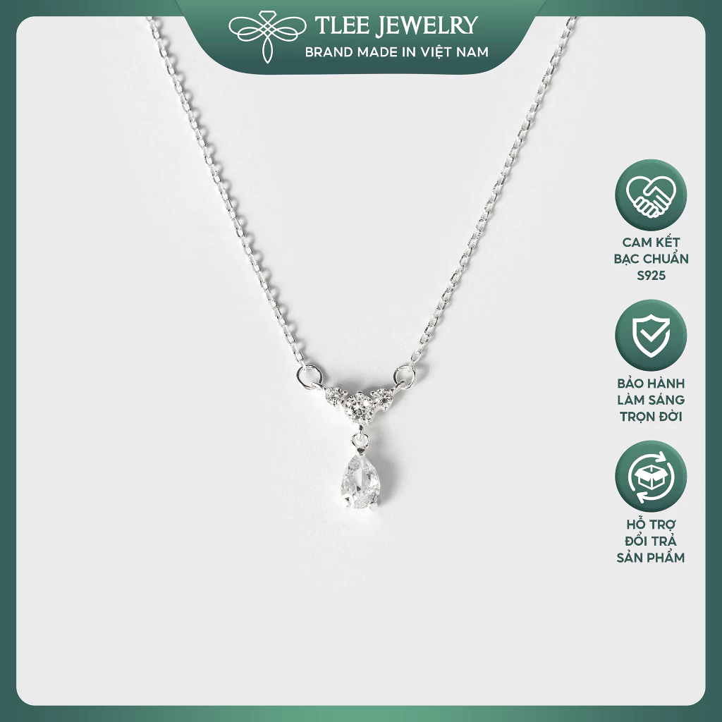 Làm thế nào để dây chuyền bạc hình giọt nước không bị xỉn màu sau thời gian dài sử dụng?