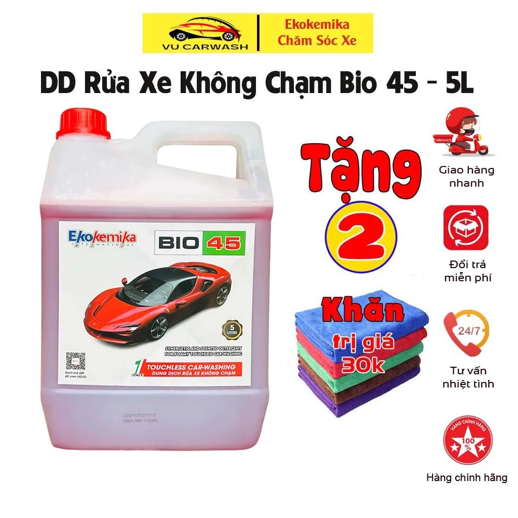 Tại sao nước rửa xe không chạm Ekokemika Bio 45 lại là lựa chọn thông minh cho chủ xe máy và ô tô?