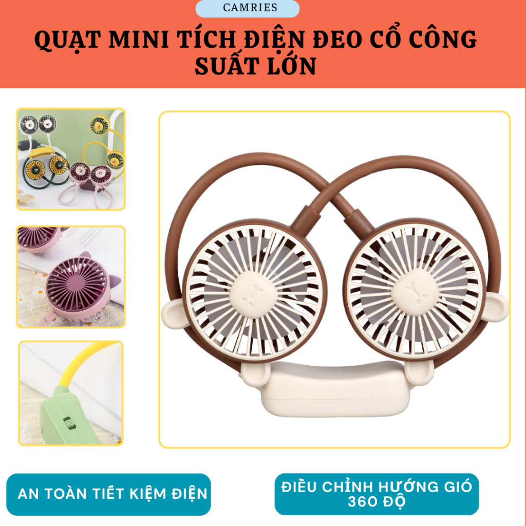 Làm Mát Mùa Hè Với Chiếc Quạt Quàng Cổ Để Bàn Mini: Liệu Có Đáng Cho Một Không Gian Làm Việc Thoải Mái?