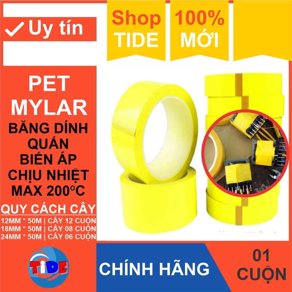 Băng keo quấn biến áp xung có thực sự chịu nhiệt đến 200°C như quảng cáo?