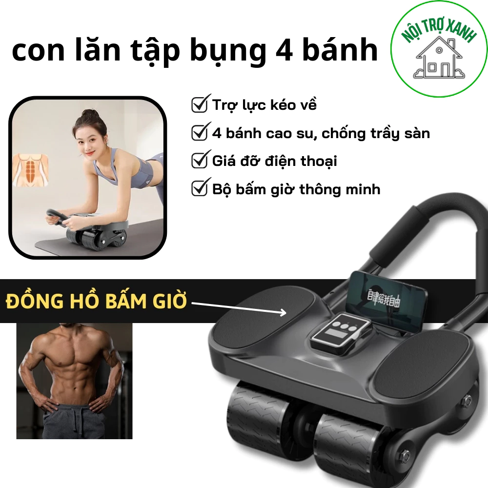 Làm thế nào để tập bụng hiệu quả tại nhà mà không bị đau lưng với con lăn tập bụng thế hệ mới?