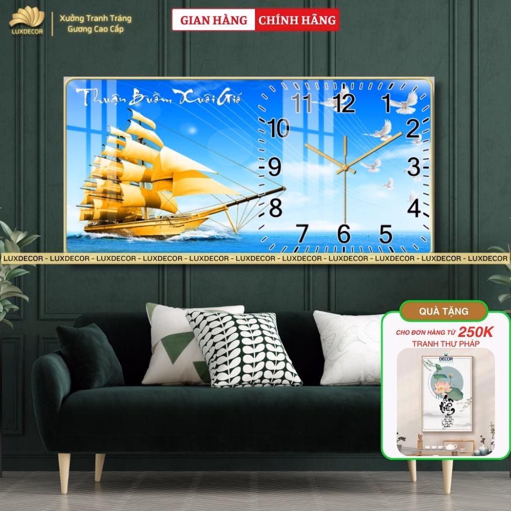 Làm thế nào để chọn đồng hồ trang trí phòng khách phù hợp mà không làm rối mắt?