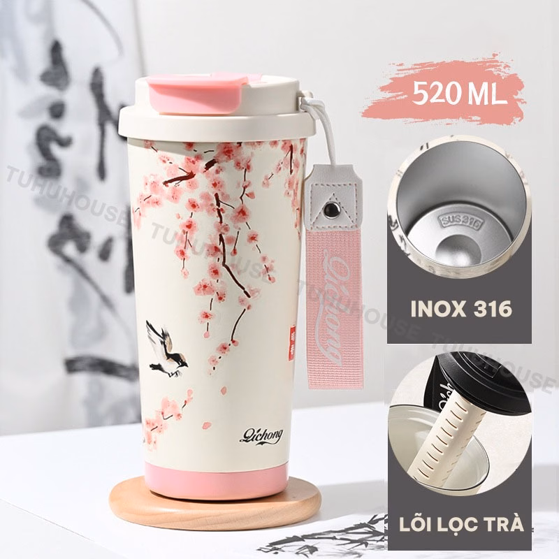 Ly giữ nhiệt có lõi lọc trà – Mẹo nhỏ giúp ly trà ngon hơn mỗi ngày