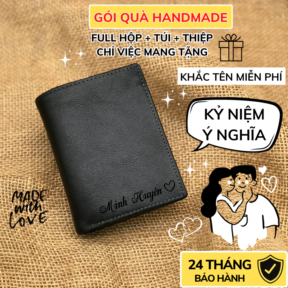 Ví khắc tên bị lỗi thời nếu không chọn đúng cách, làm sao để chọn quà tặng handmade ý nghĩa cho bạn trai?