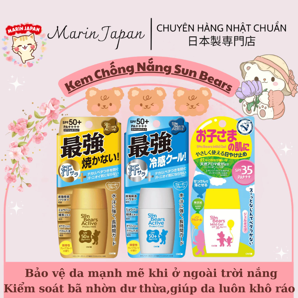 Mẹ Đã Biết: Kem Chống Nắng Cho Bé Omi Sun Bears Dùng Có Tốt Không?