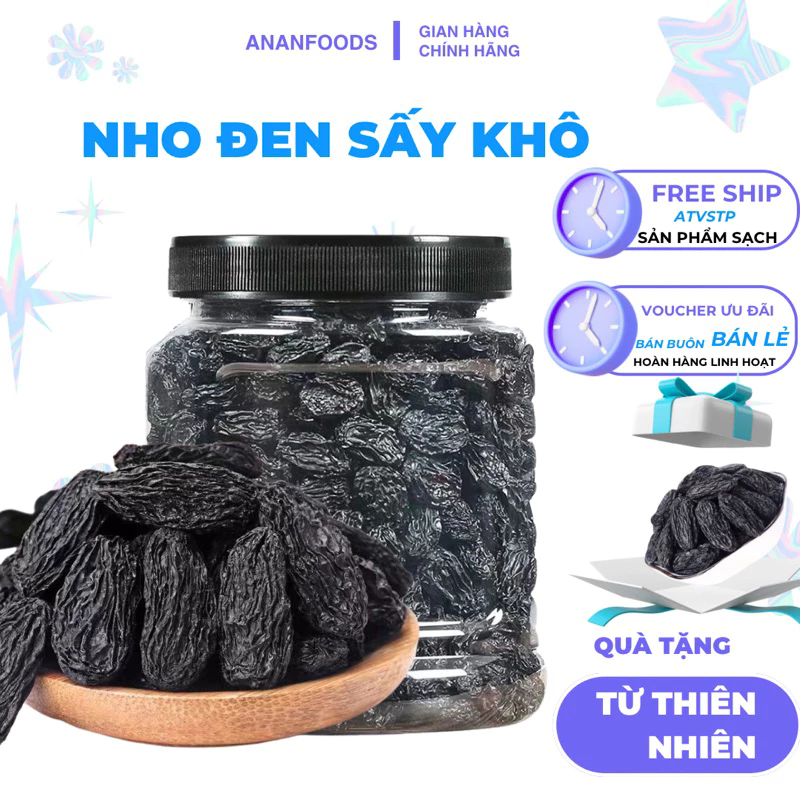 Nho đen sấy khô có thực sự tốt cho sức khỏe nếu không chất bảo quản?