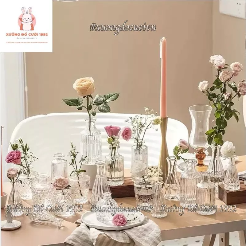 Làm thế nào để chọn lọ hoa thuỷ tinh mini phù hợp cho không gian nhỏ của bạn?