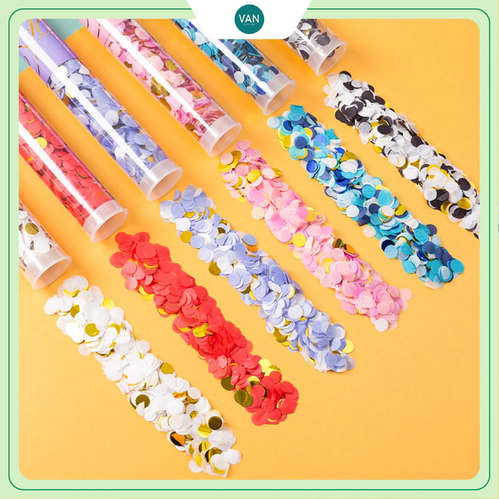 Làm thế nào để ống phụt giấy kim tuyến không bị kẹt khi trang trí tiệc sinh nhật?