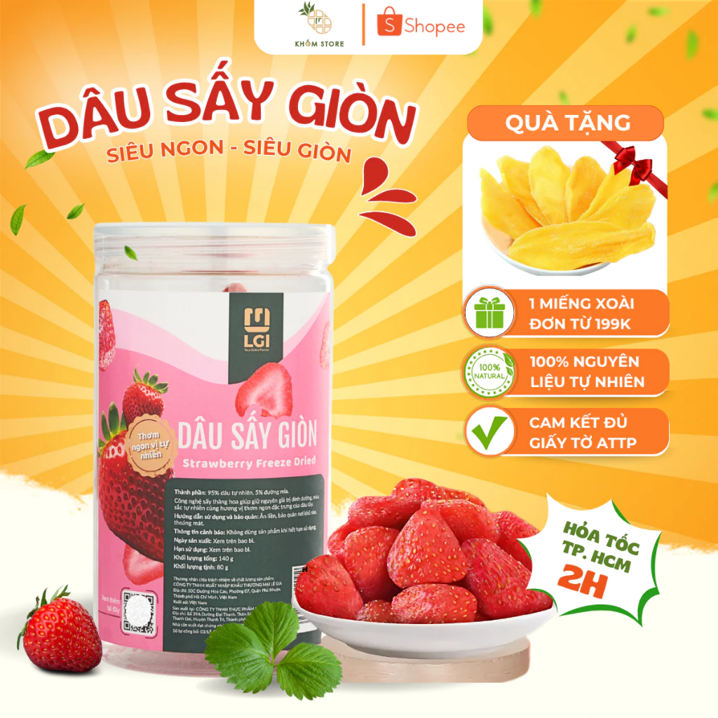 Làm thế nào để chọn dâu tây sấy giòn không chứa nhiều đường và bảo quản được lâu