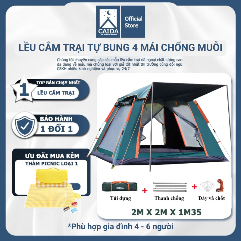 Cách chọn lều cắm trại chống nước phù hợp cho chuyến đi đầu tiên