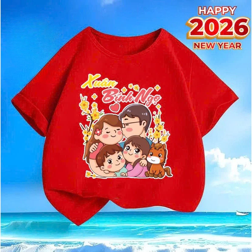 Mặc áo thun gia đình dịp Tết: Làm sao để vừa tiết kiệm, vừa hợp thời trang?