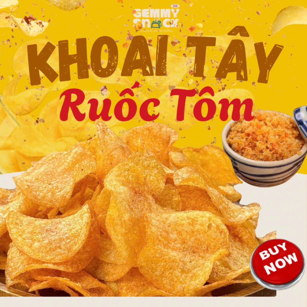 Tại sao snack khoai tây ruốc tôm lại trở thành món ăn vặt không thể thiếu trong ngày hè?