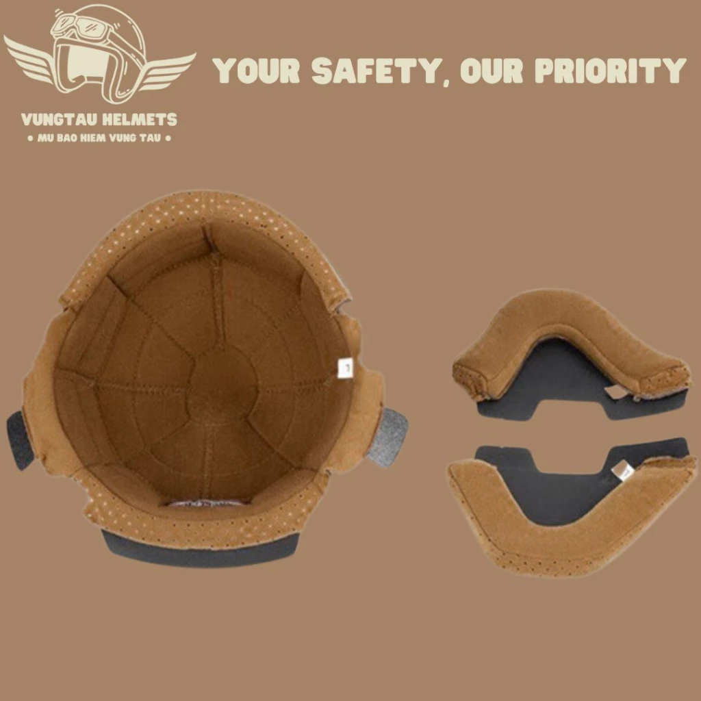 Tại sao lót mũ bảo hiểm 3/4 lại quan trọng hơn bạn nghĩ khi đi xe máy?