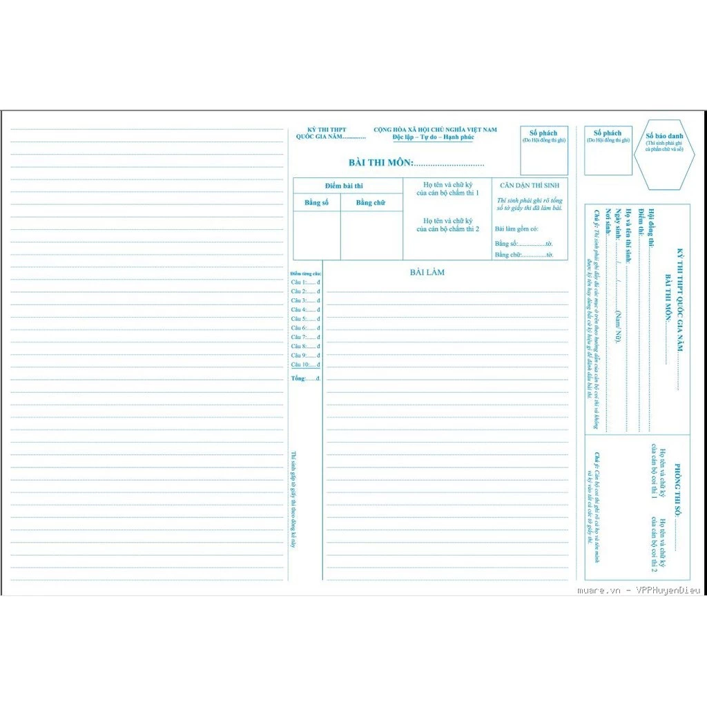 Làm sao để chọn giấy thi đại học A3 chuẩn mà không bị lỗi định dạng?