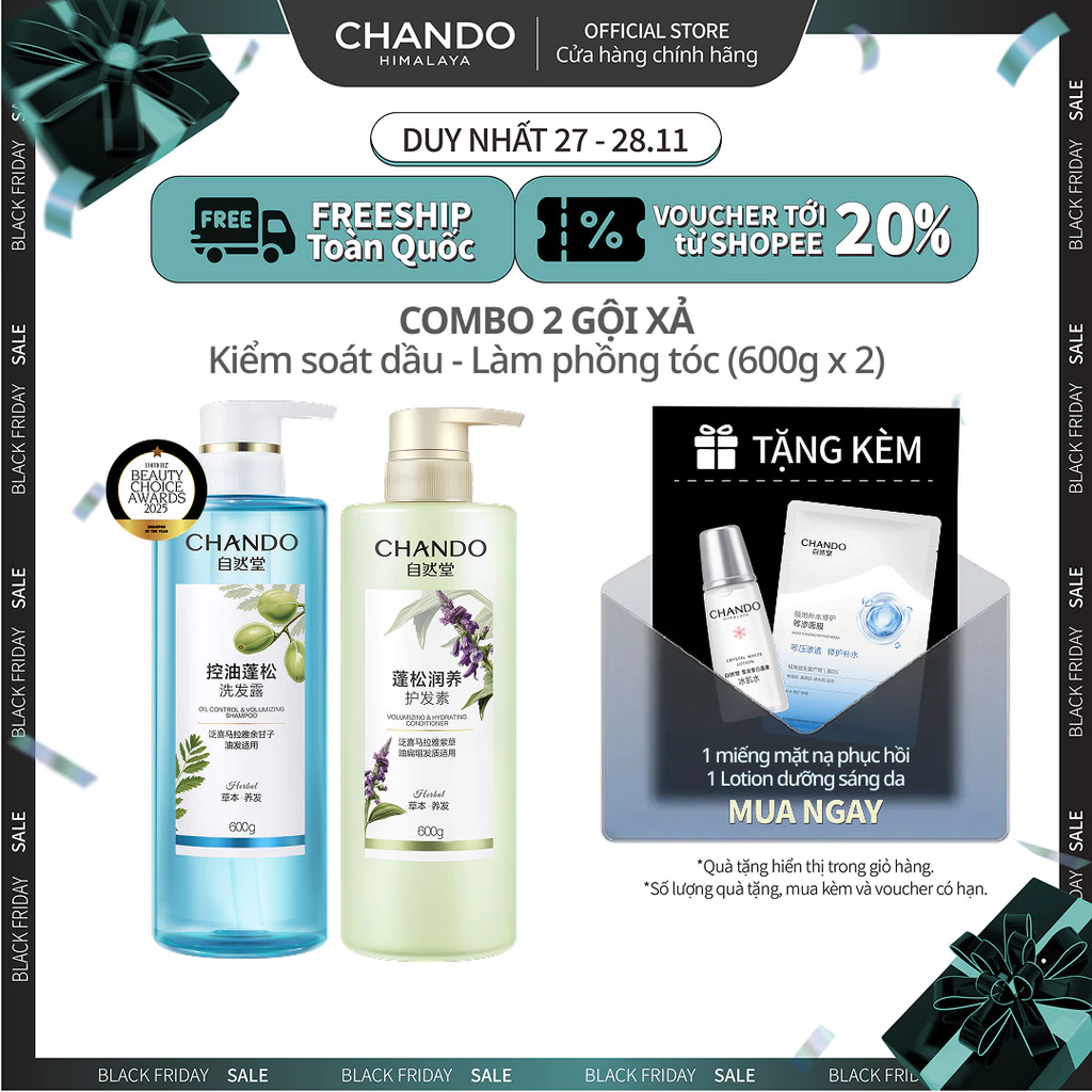 Làm thế nào để kiểm soát tóc nhờn mà không làm khô tóc: Câu chuyện của tôi với combo gội xả CHANDO Himalaya