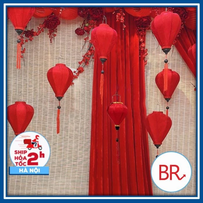 Đèn Lồng Hội An Màu Đỏ – Bí Quyết Tạo Không Gian Tết Cổ Điển, Sang Trọng