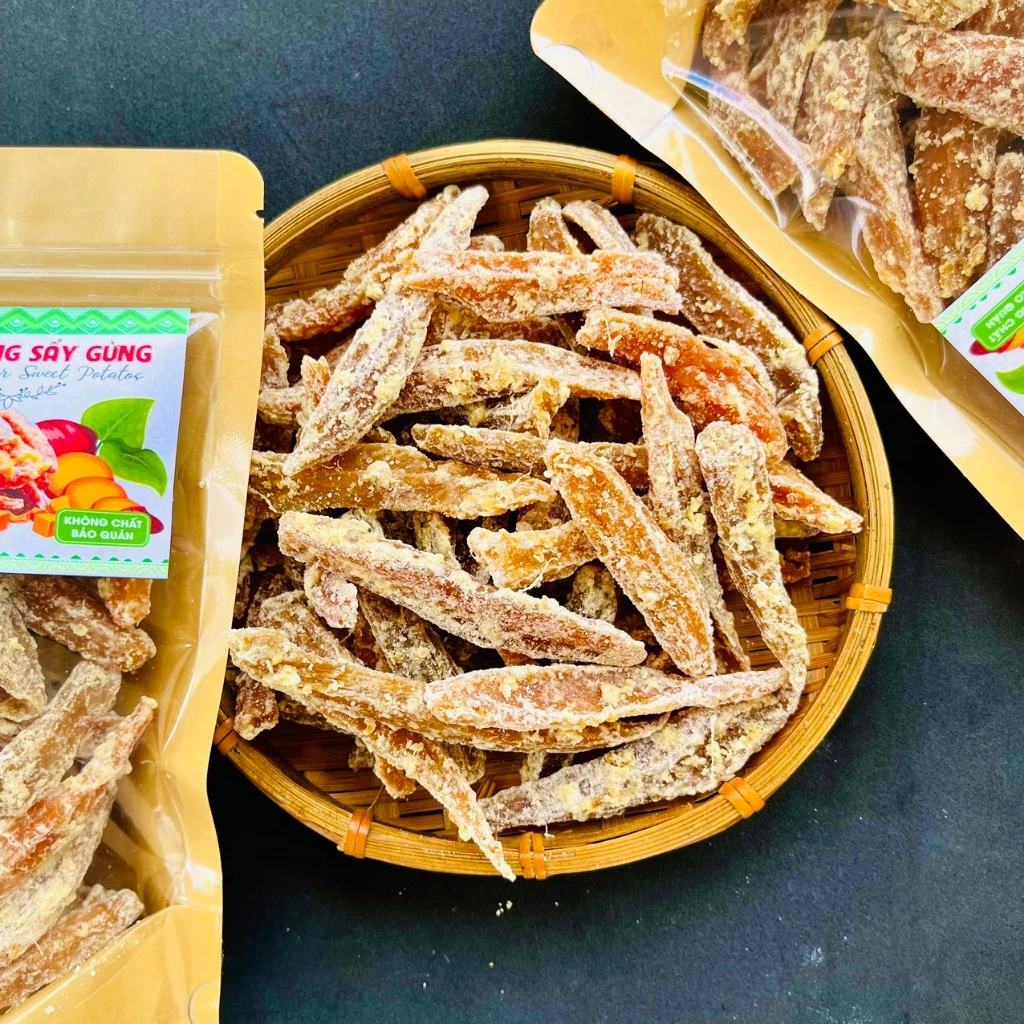 Tiện lợi bất ngờ từ món khoai lang mật sấy gừng – Món ăn vặt không thể thiếu cho ngày dài năng động