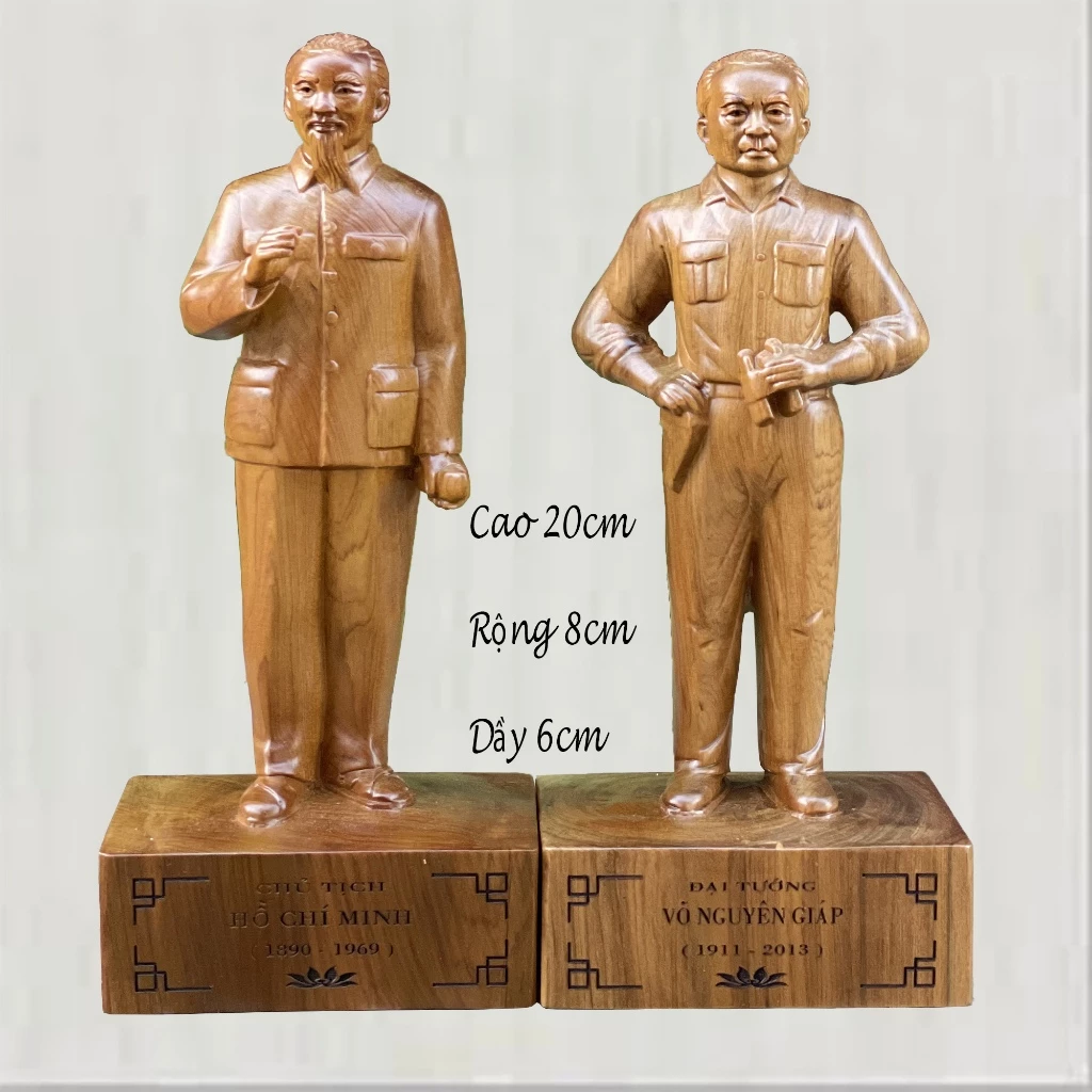 Tại sao tượng gỗ Bác Hồ và Bác Giáp lại trở thành món quà ý nghĩa cho người yêu nước