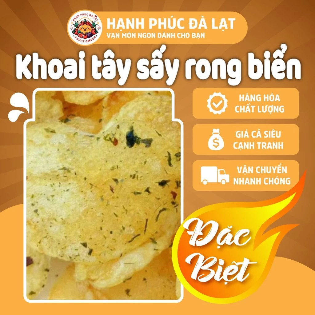 Tại sao khoai tây sấy rong biển lại trở thành món ăn vặt yêu thích của nhiều người ăn chay?