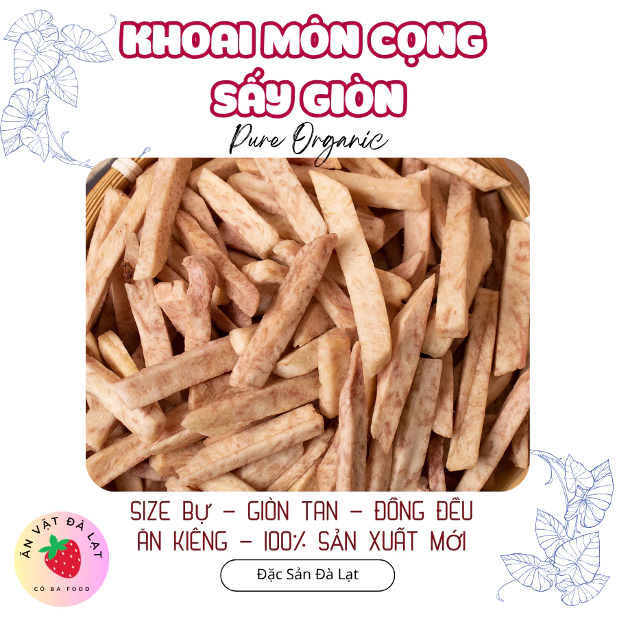 Khoai Môn Cọng Sấy Giòn – Món Ăn Vặt Đơn Giản Nhưng Vì Sao Nhiều Người Dùng Sai Cách?