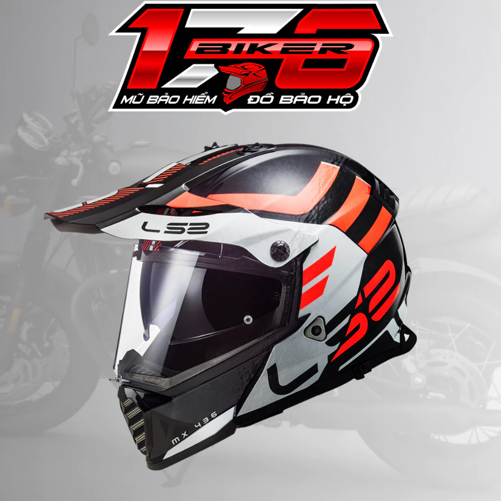 Tôi đã ngã xe máy và đây là lý do tôi nên chọn mũ bảo hiểm Dual Sport LS2 MX436 PIONEER EVO
