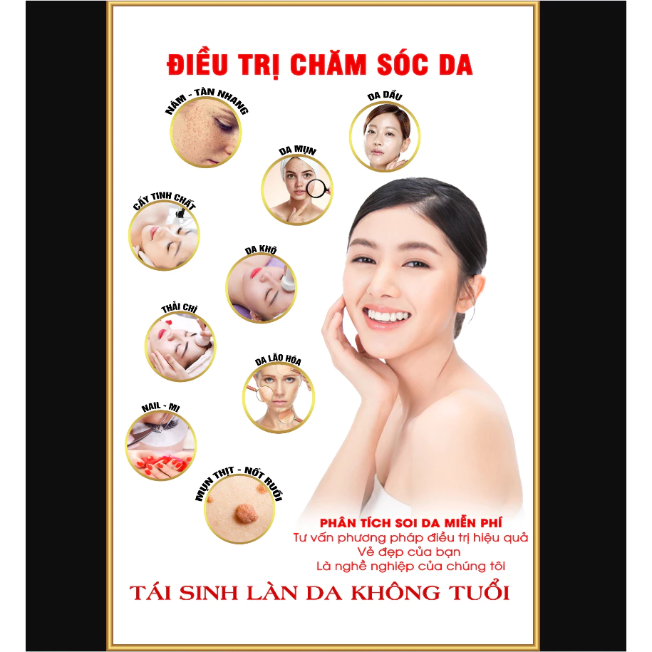 Mua tranh dán tường spa về chăm sóc da, tôi đã lầm khi nghĩ nó chỉ là trang trí