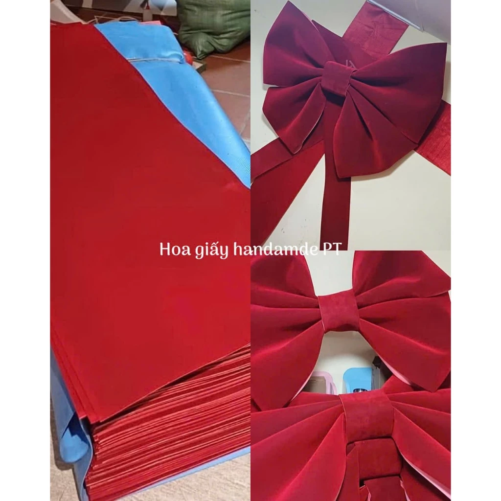 Làm nơ khổng lồ từ xốp phủ nhung: Bí quyết tránh lãng phí và lỗi cơ bản khi tự tay trang trí