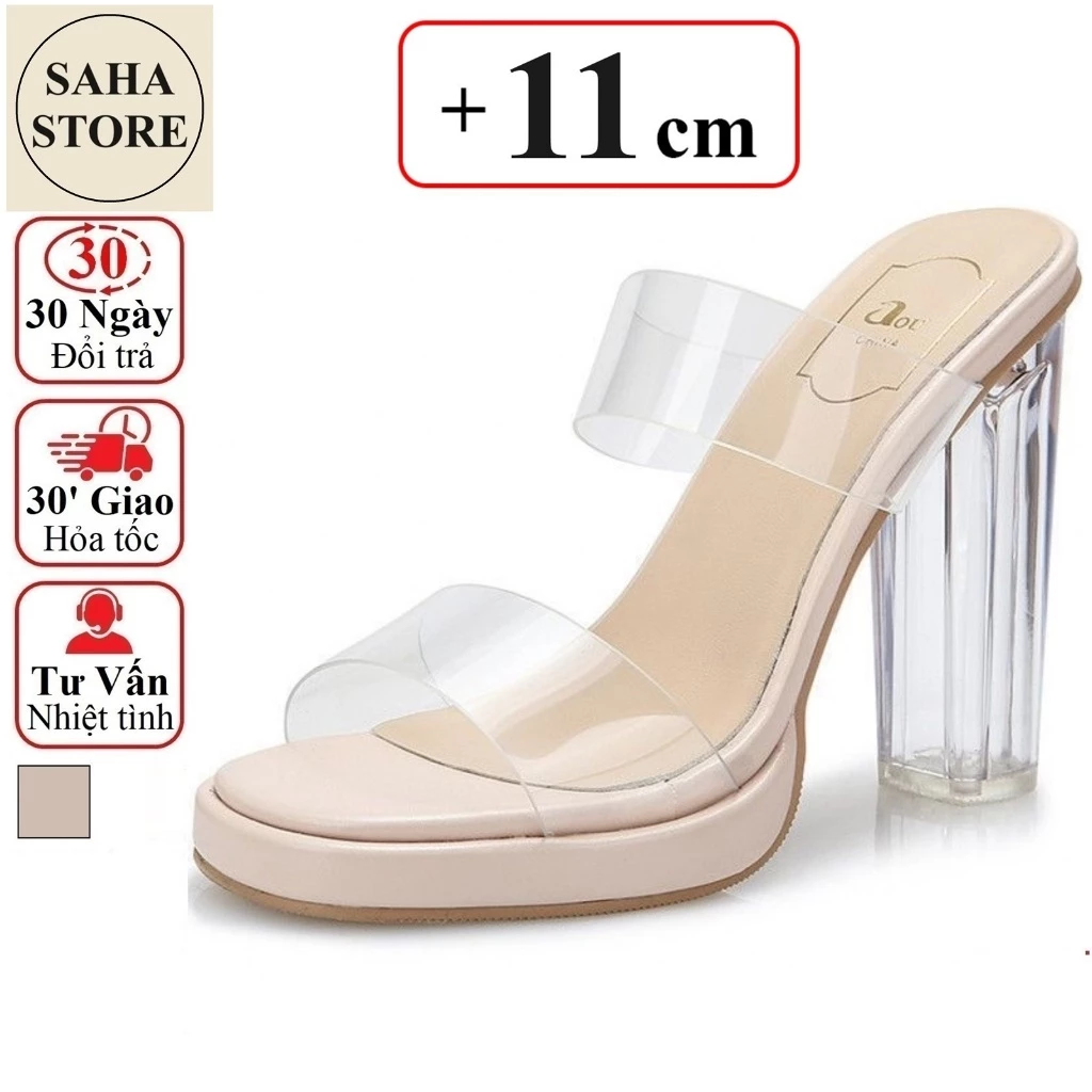 Dép Cao Gót Trong Suốt Có Phải Lựa Chọn Hoàn Hảo Cho Những Cô Gái Bị Gò Bó Vì Chiều Cao?