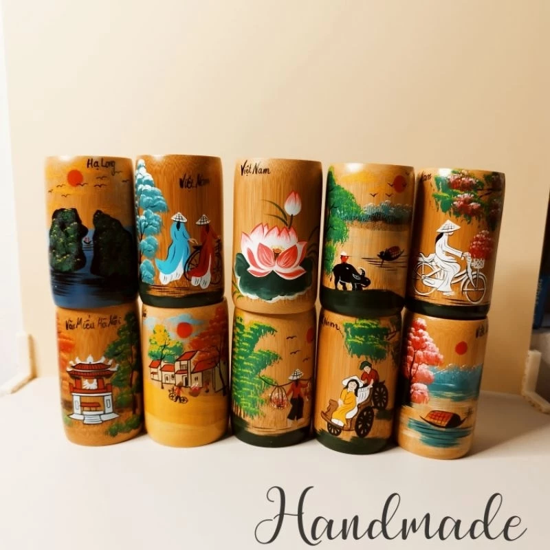 Làm thế nào để chọn cốc tre vẽ tay phù hợp làm quà tặng lưu niệm cho du khách?