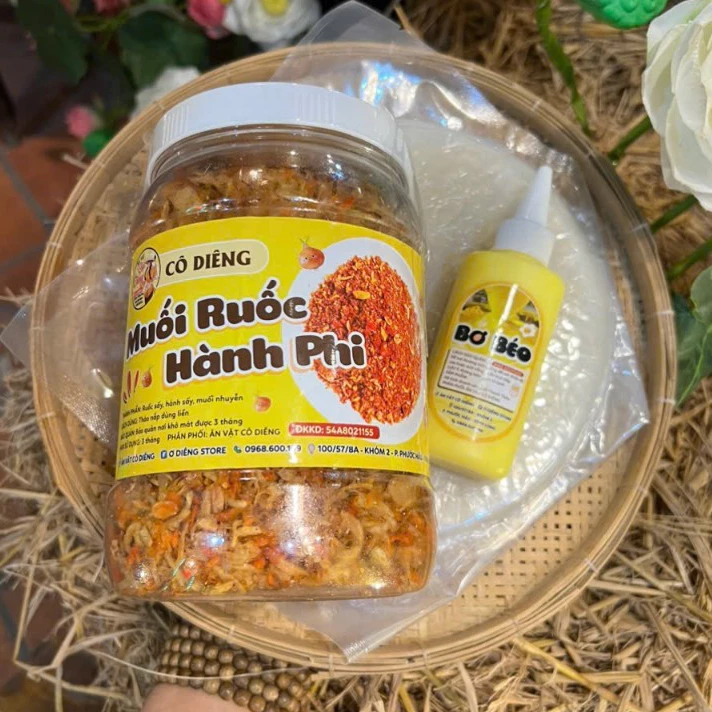 Làm thế nào để sử dụng bánh tráng phơi sương muối ruốc hành phi lớn mà không bị ỉu?