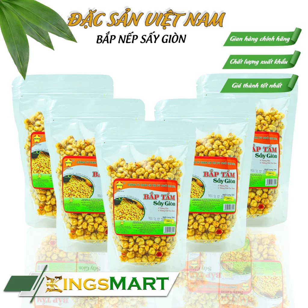 Mua Bắp Nếp Sấy Giòn Ở Đâu Ngon Và An Toàn? Lưu Ý Khi Dùng Món Ăn Vặt Này