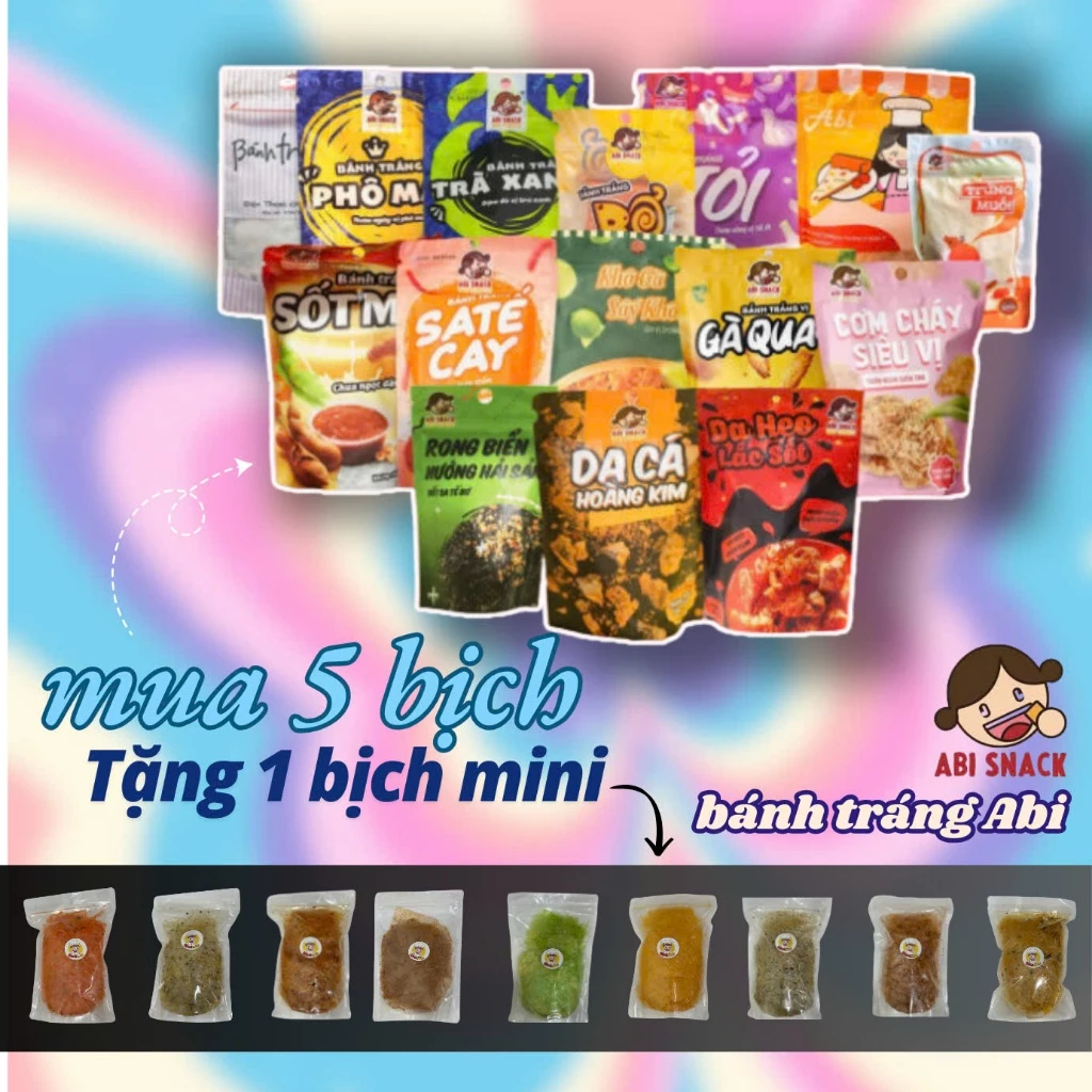Mẹo Dùng Bánh Tráng ABI 16 Vị Để Ăn Vặt Không Bị Ngán