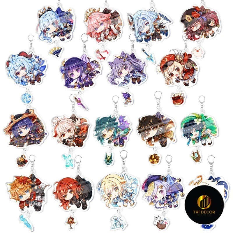 Tại sao móc khóa Genshin Impact 2 mặt lại trở thành món quà bất ngờ cho các fanตั