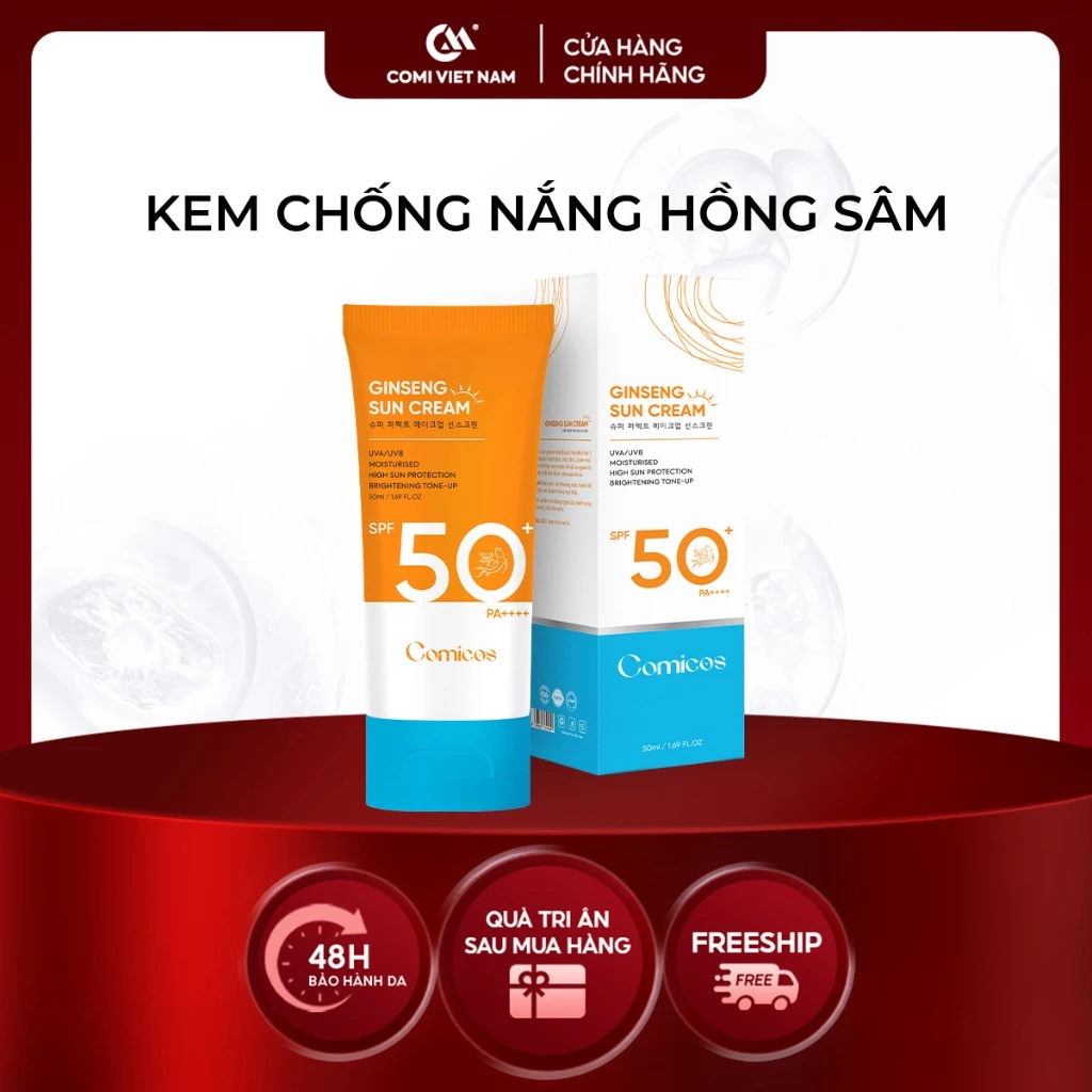 Lộ trình chăm sóc da hoàn hảo với kem chống nắng hồng sâm Comi – Bí quyết cho làn da khỏe đẹp không sợ nắng
