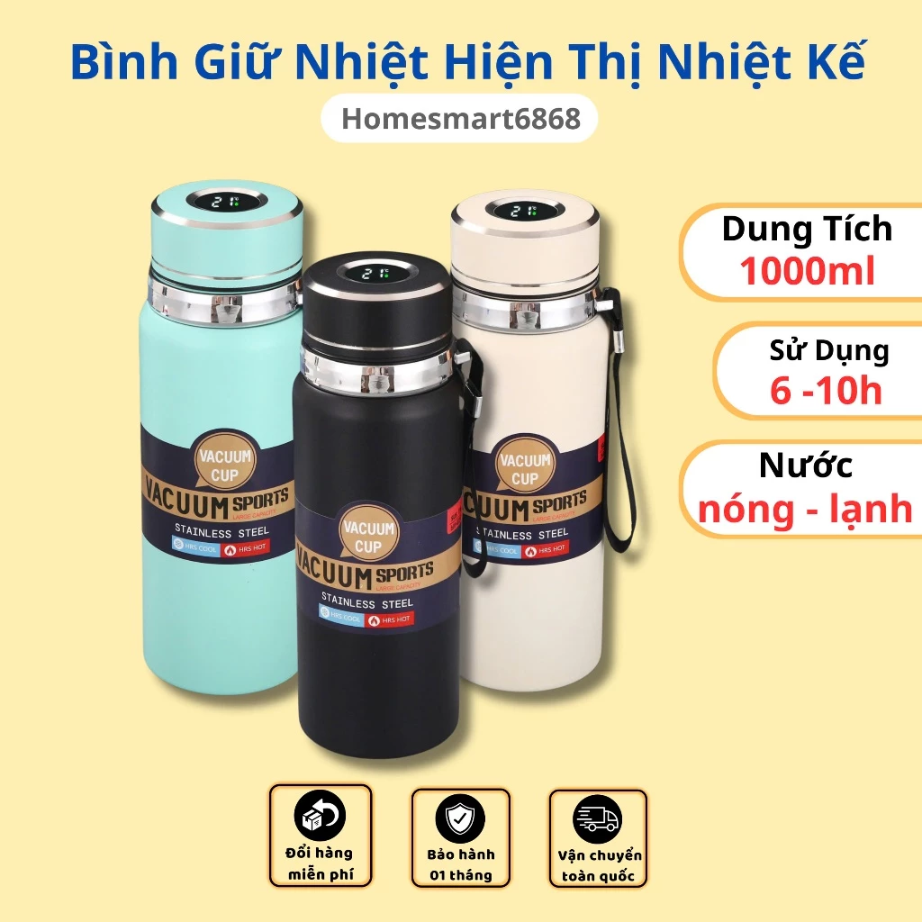 Sao tôi không biết sớm về bí quyết giữ nước nóng lạnh hoàn hảo với bình giữ nhiệt có nhiệt kế này?