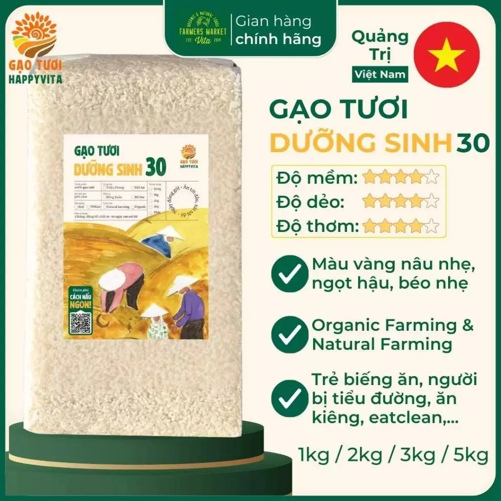 Gói Gạo Tươi Dưỡng Sinh Hội An 30 HappyVita Có Thực Sự Tốt Cho Sức Khỏe Gia Đình Bạn