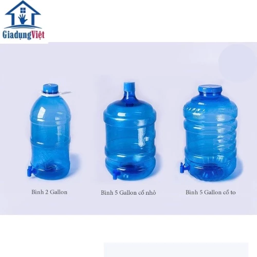 Làm sao để chọn bình nước 2 gallon phù hợp cho gia đình mà không lãng phí không gian lưu trữ?