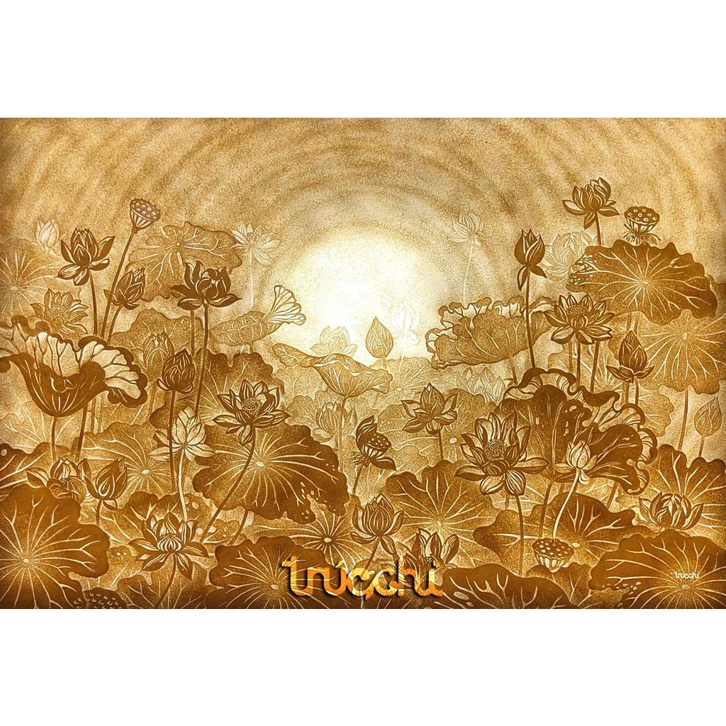 Làm thế nào để treo tranh 3D dán tường bằng vải lụa cao cấp tại vị trí ban thờ mà không làm mất cân đối không gian?