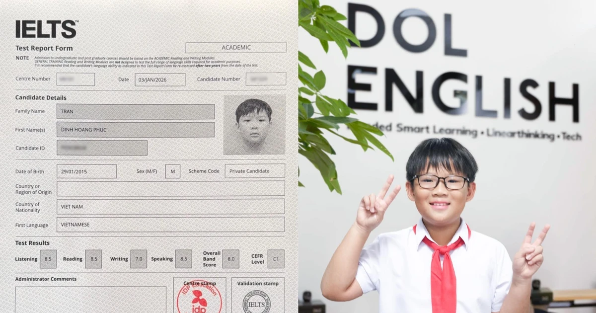 8.0 IELTS ở tuổi 10: Câu chuyện bé Hoàng Phúc và phương pháp Linearthinking