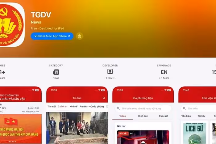 App Tuyên giáo & Dân vận: Cầu nối số giữa Đảng và Nhân dân
