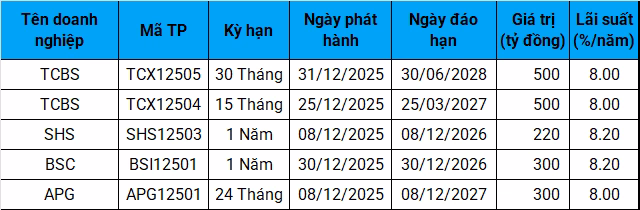 Biểu đồ huy động tr&aacute;i phiếu doanh nghiệp 2025