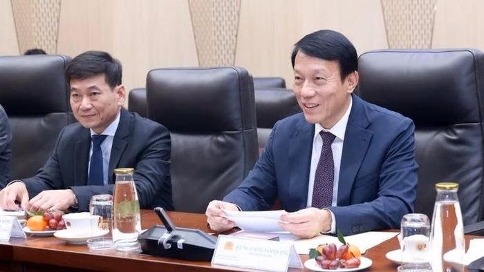 Bộ trưởng Lương Tam Quang tại buổi tiếp